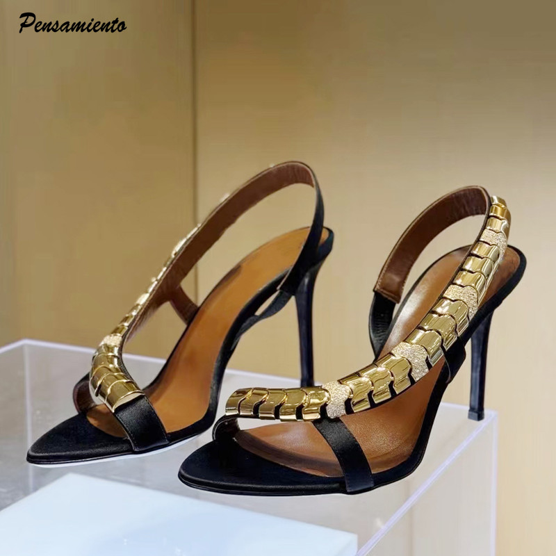 Wedding Fx - Luxuriöse Glitzer-Sandalen mit Strassbesatz für Damen,