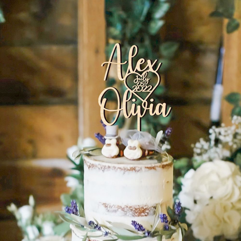 Wedding Supply Rentals - Personalisierte Hochzeit Mr & Mrs Kuchen