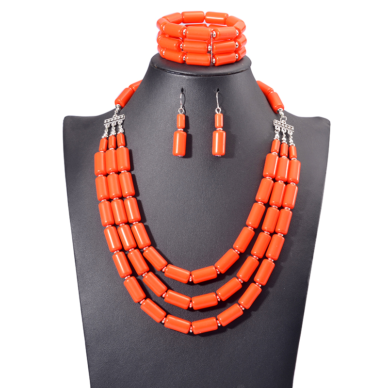 Indian Wedding Supply - Handgemachte afrikanische Perlen Ohrringe Armband Halskette