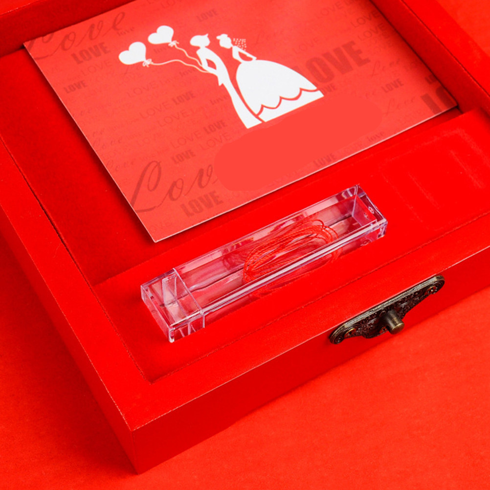 Wedding Souvenir - Rote Geschenkbox im chinesischen Stil mit