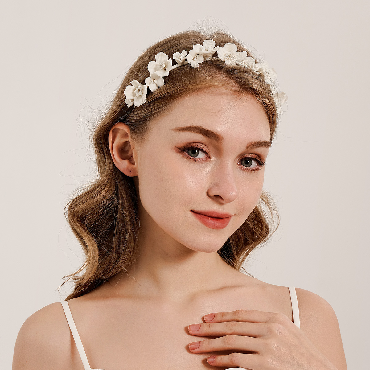 Wedding Arch Flower - Efily Braut Weiße Blume Haarband Fee