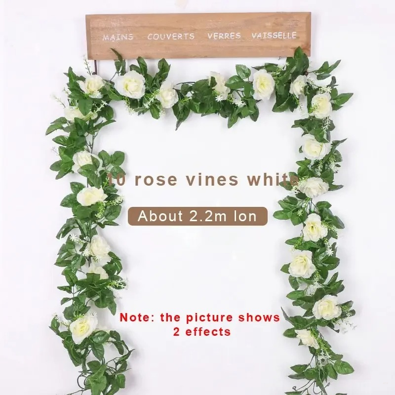 Wedding Arch Flower - 1 Stücke 2,2 M Künstliche Weiße