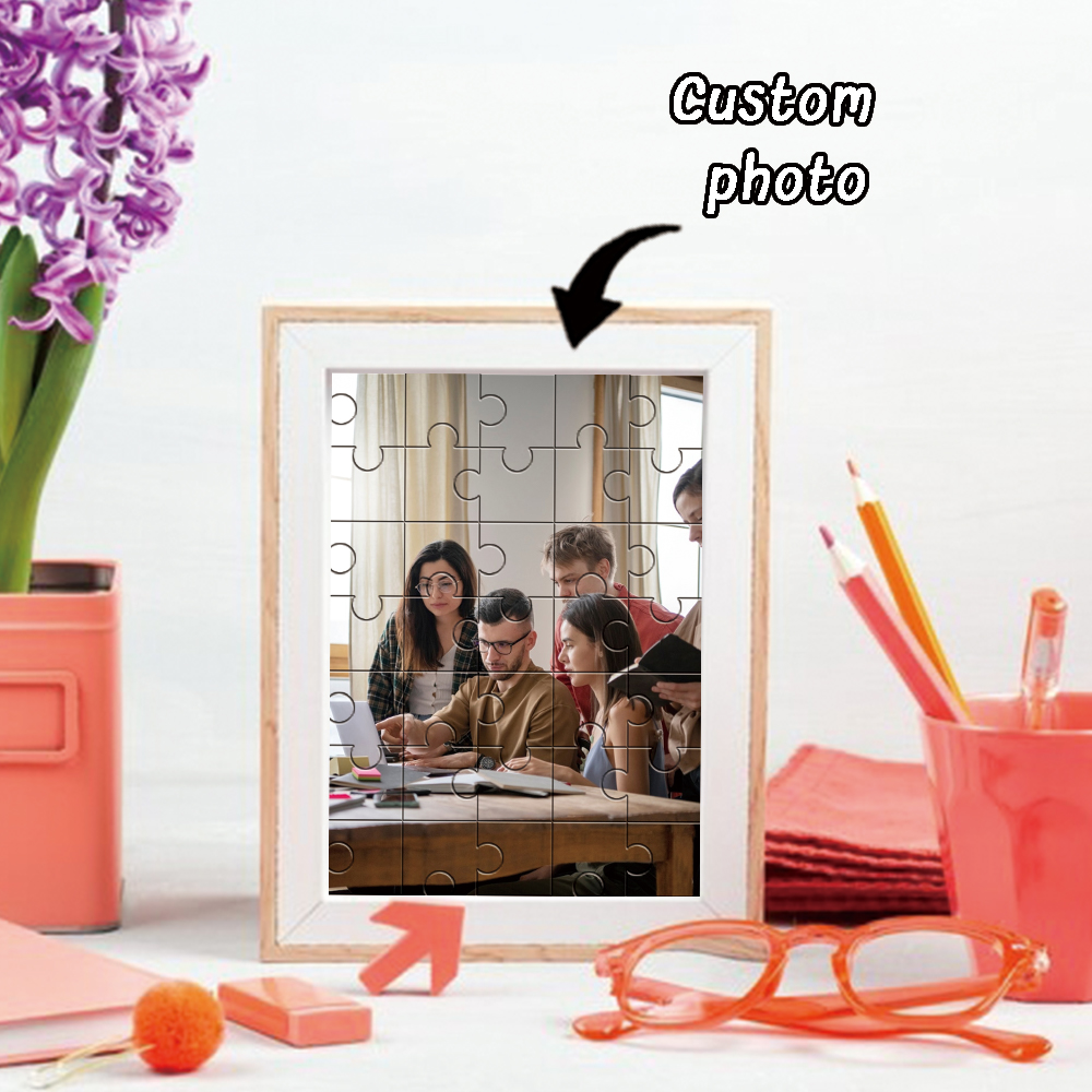 Wedding Souvenir - DIY-Fotopuzzle zum Selbstgestalten, Holzpuzzle-Teile zum Selbsthochladen