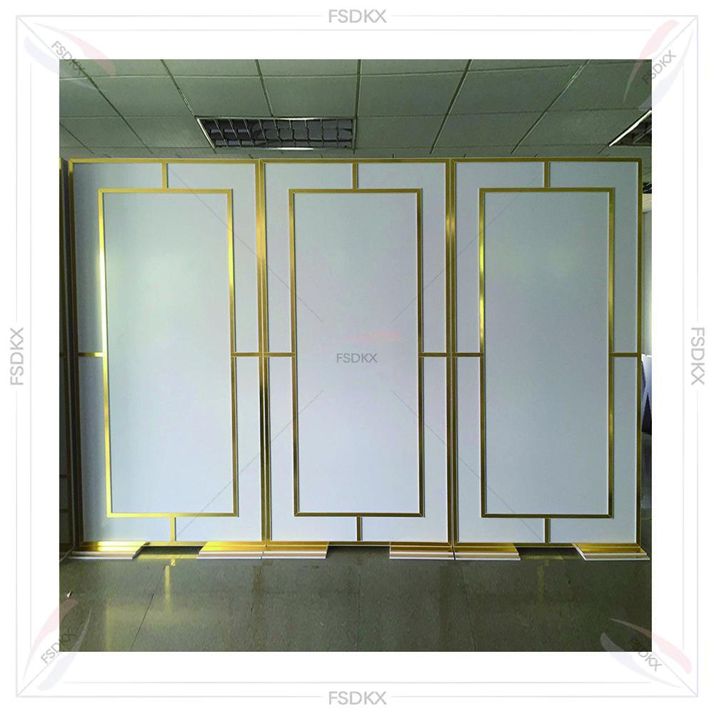 Wedding Supply Rentals - Glänzende Gold-Partydekoration PVC-Fenster- und Türhintergrund-Ständer für