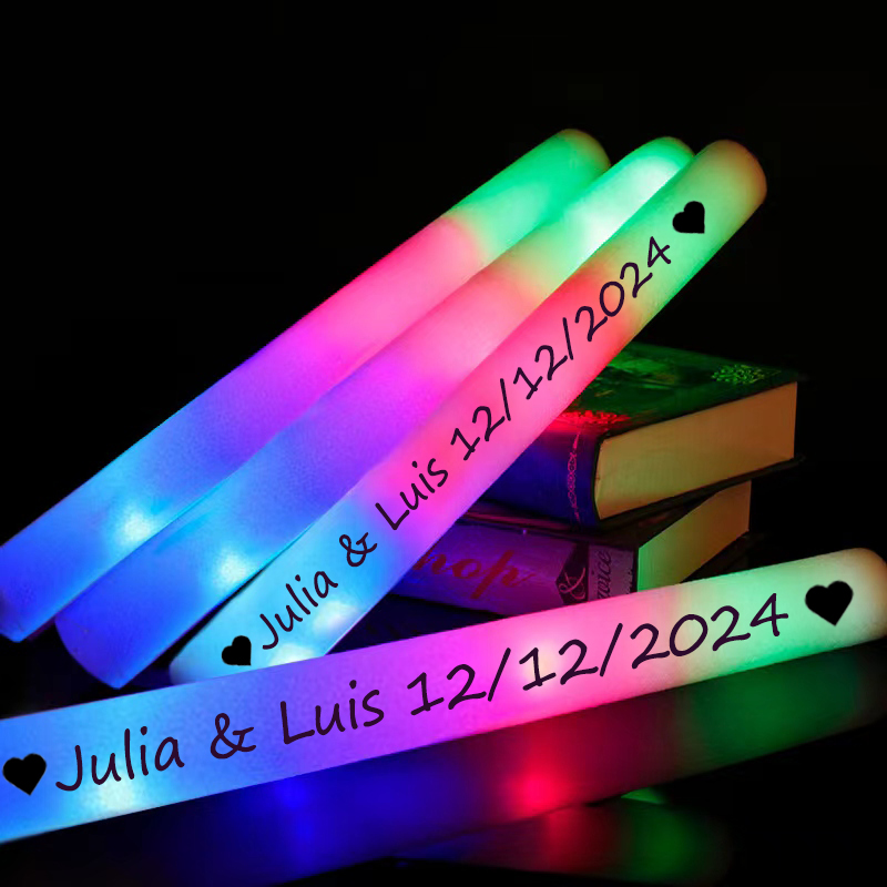 30 Stück LED-Leuchtstäbe, bunt – Wedding Supply Bulk Bewertung und Preis