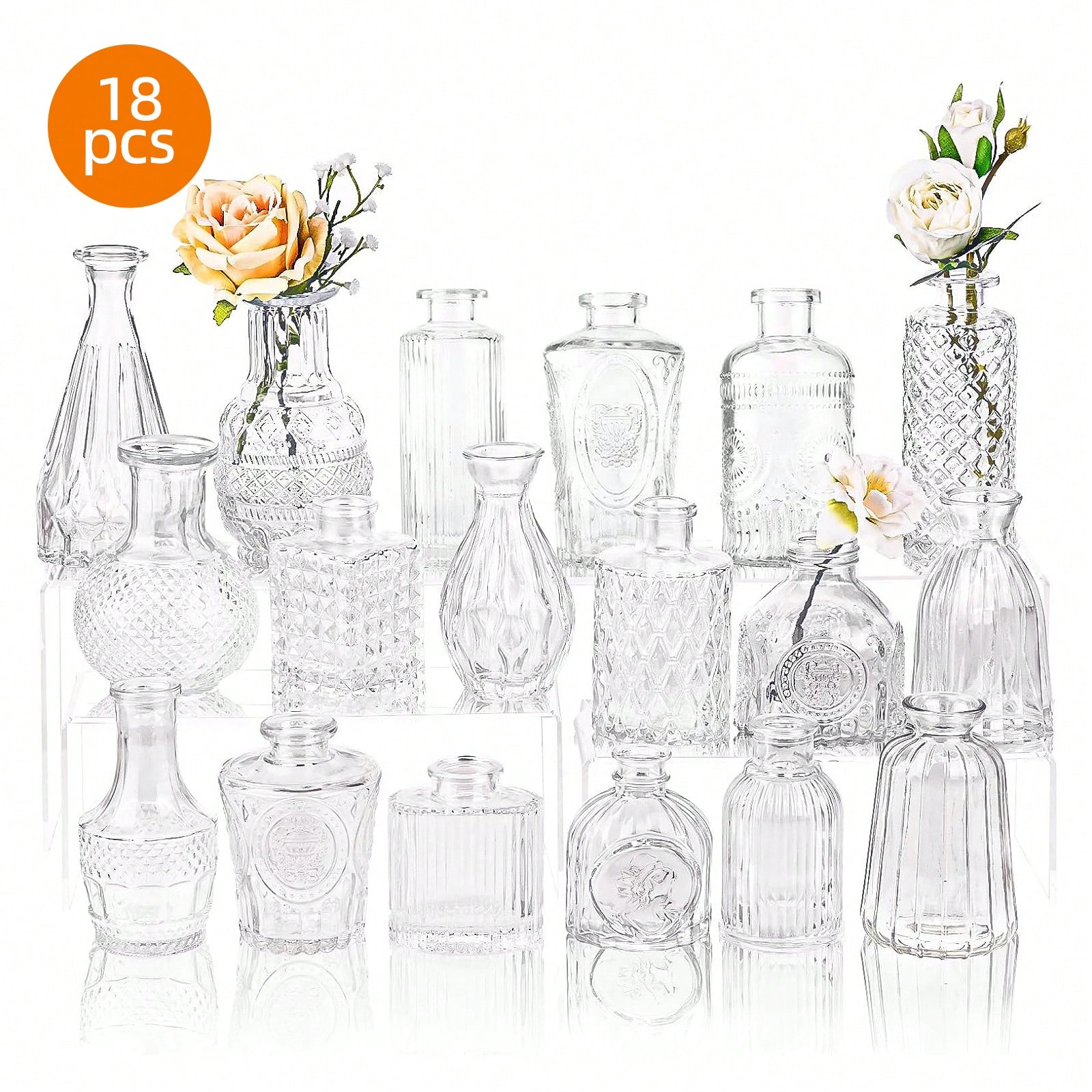 18/36-teiliges Glasvasen-Set,  – Wedding Supply Rentals Bewertung und Preis