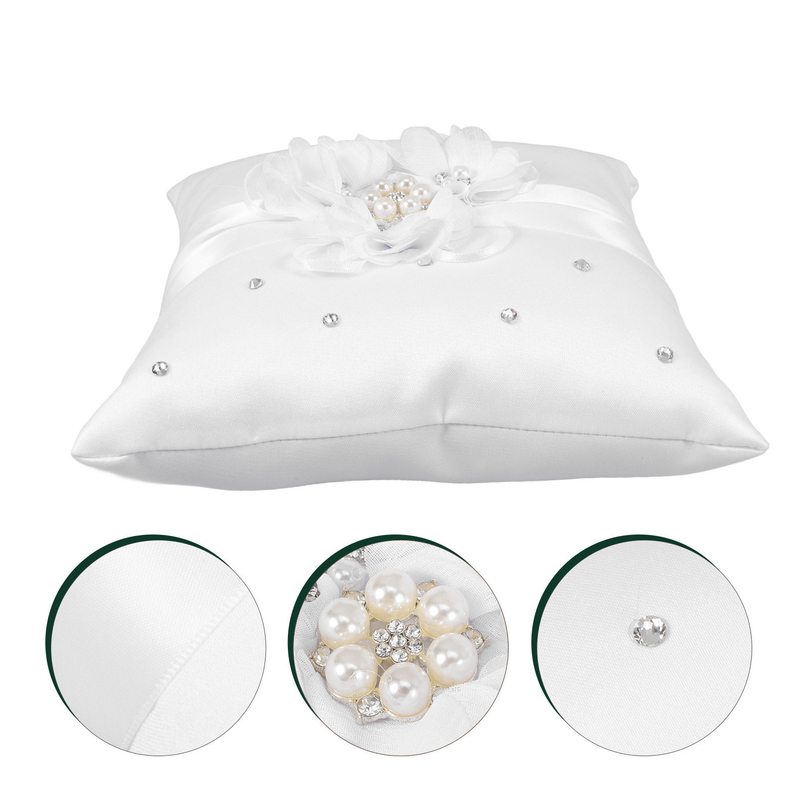 20x20cm Blumen-Hochzeitsringki – Ring Bearer Pillow Bewertung und Preis