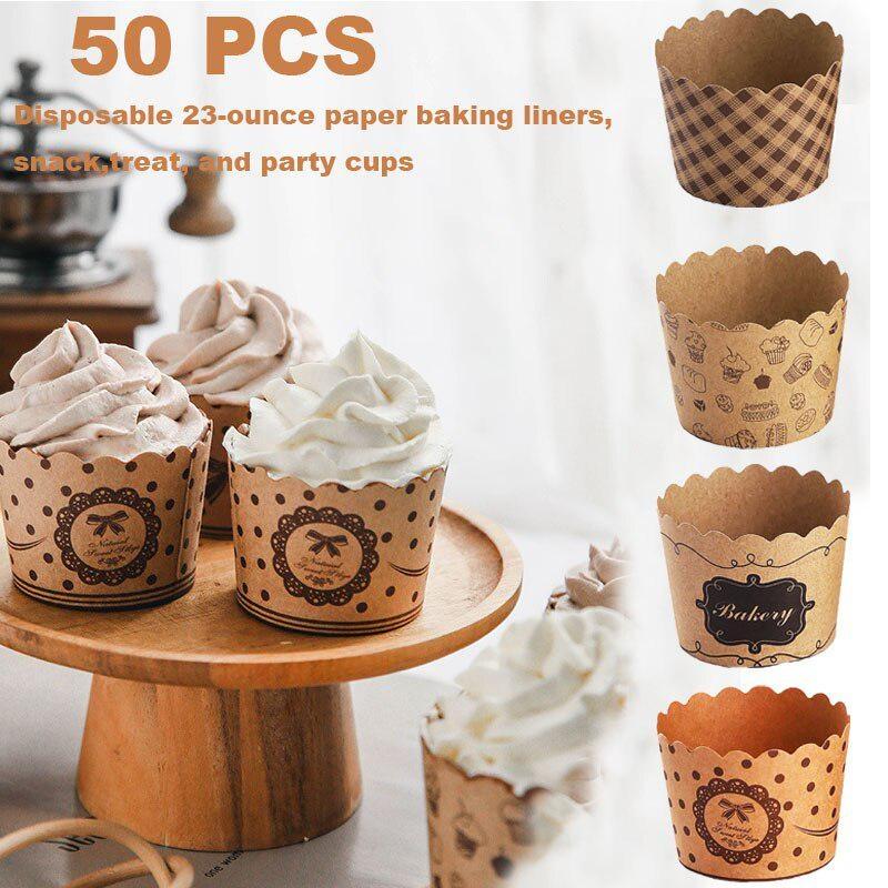 50 Teile/paket Cupcake Pappbec – Wedding Cake Supply Bewertung und Preis