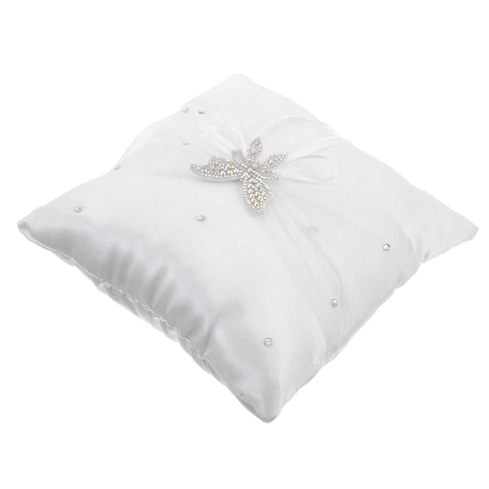 Hochzeitsringkissen aus weißem – Ring Bearer Pillow Bewertung und Preis