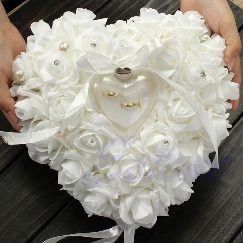 Hochzeit Zeremonie Elfenbein S – Ring Bearer Pillow Bewertung und Preis