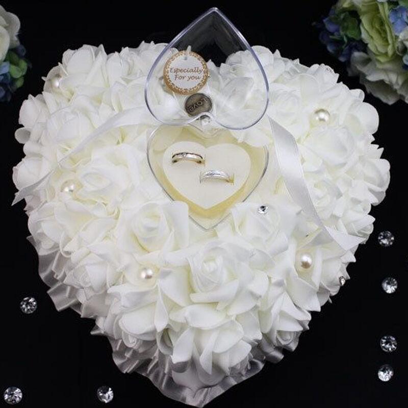 Hochzeit Zeremonie Elfenbein S – Ring Bearer Pillow Bewertung und Preis