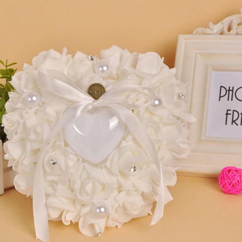 Hochzeit Zeremonie Elfenbein S – Ring Bearer Pillow Bewertung und Preis